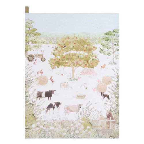 Sophie Allport Tea Towel - Scene - Farm Friends